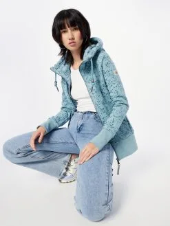 Ragwear Sweatvesten Sweatvest NESKA Dames Blauw -Ragwear Verkoop 8b606596fd3669d1749721ef273426a5