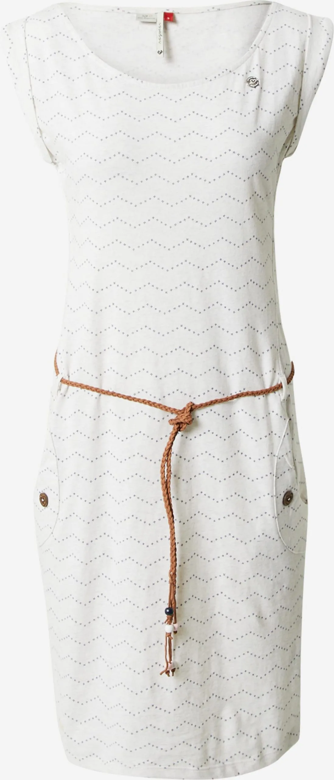 Ragwear Jerseyjurken Jurk TAGG Dames Wit 1 Ragwear Jerseyjurken Jurk TAGG Dames Wit