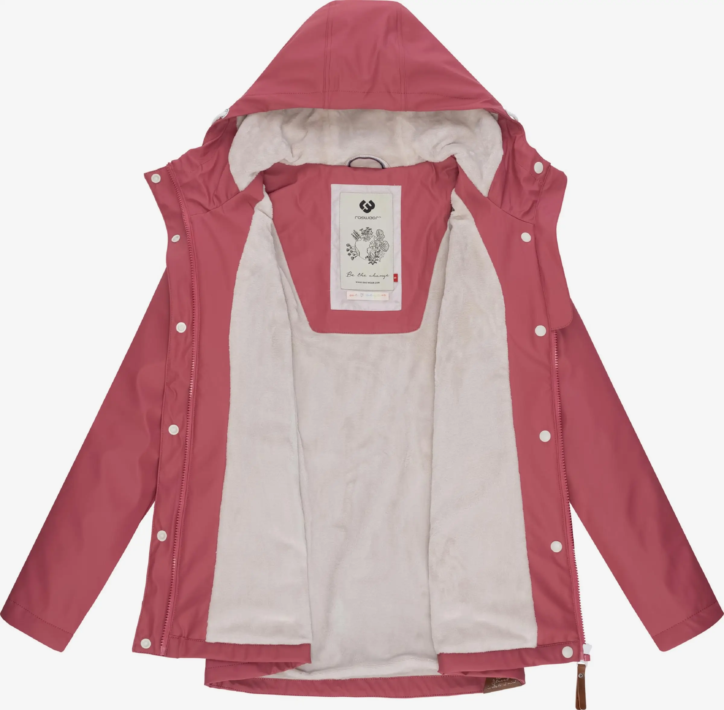 Ragwear Winterjassen Winterjas Marge Dames Roze 4 Ragwear Winterjassen Winterjas Marge Dames Roze - Image 4