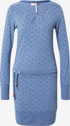 Ragwear Jerseyjurken Jurk ALEXA Dames Blauw