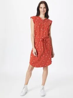 Ragwear Zomerjurken Zomerjurk ZOFKA Dames Oranjerood -Ragwear Verkoop 90bca3b829cf415fd1ee9a406af16170