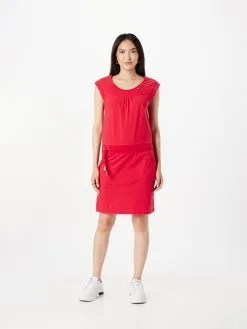 Ragwear Jerseyjurken Jurk Dames Bloedrood -Ragwear Verkoop 98586509bd3703f1fe8445a3d9de6e67