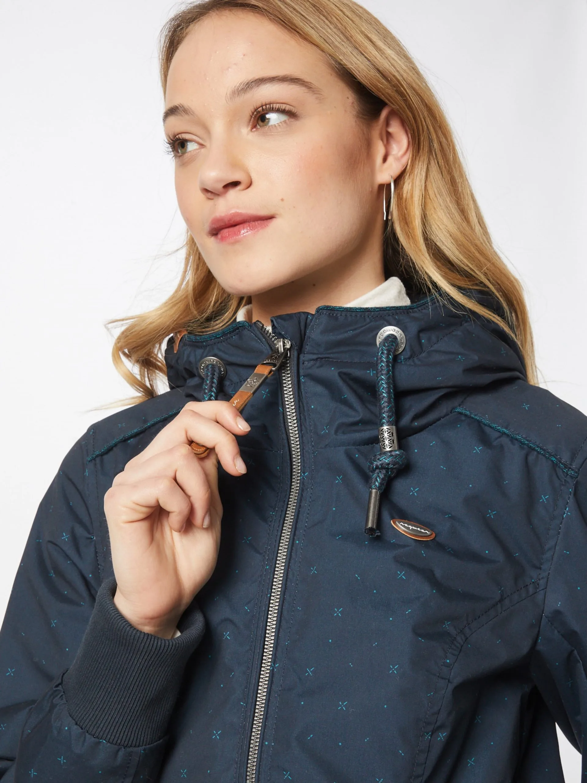 Ragwear Tussenjassen Tussenjas DANKA Dames Navy / Lichtblauw 2 Ragwear Tussenjassen Tussenjas DANKA Dames Navy / Lichtblauw - Image 2