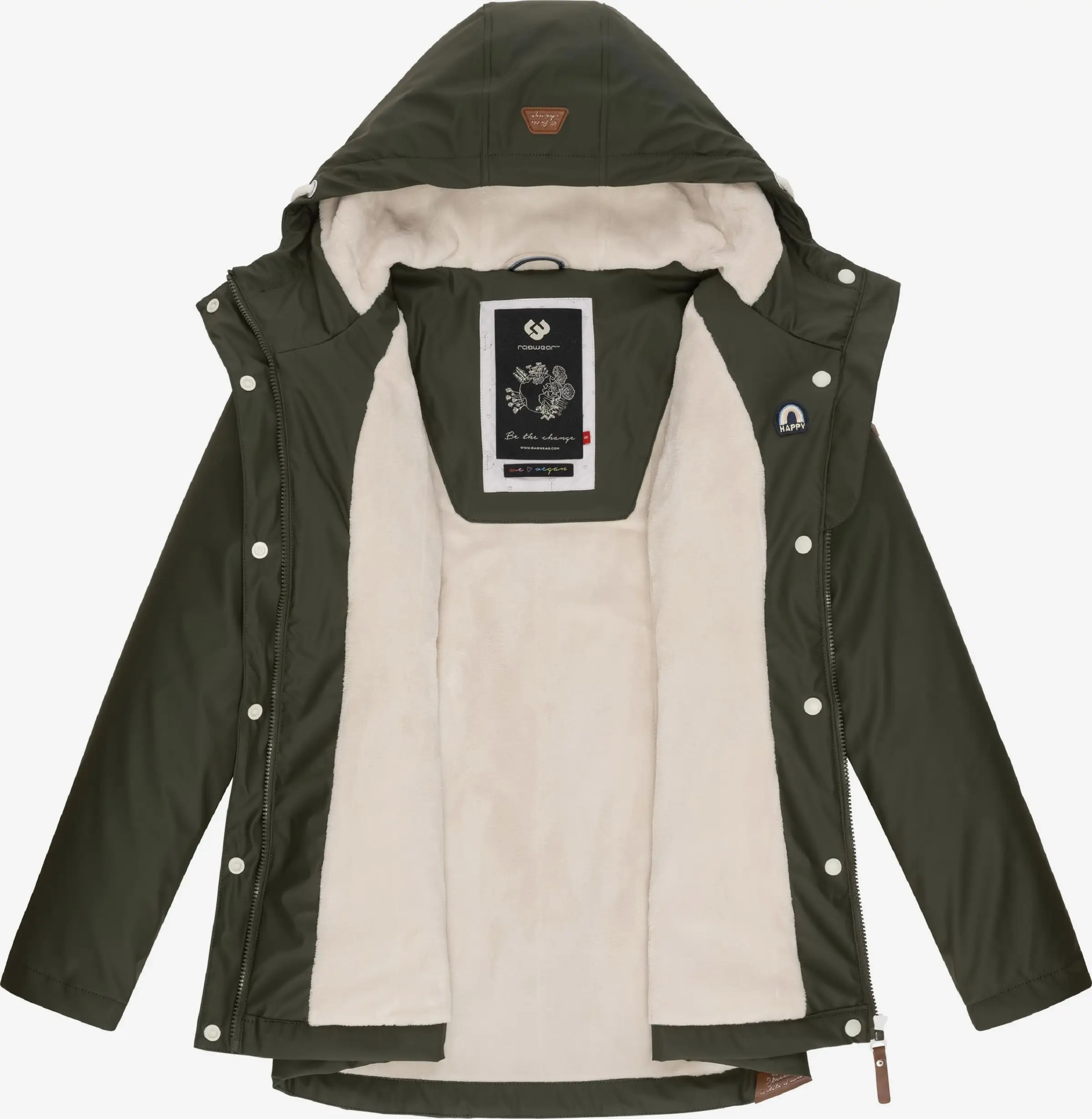 Ragwear Winterjassen Winterjas Marge Dames Olijfgroen 4 Ragwear Winterjassen Winterjas Marge Dames Olijfgroen - Image 4