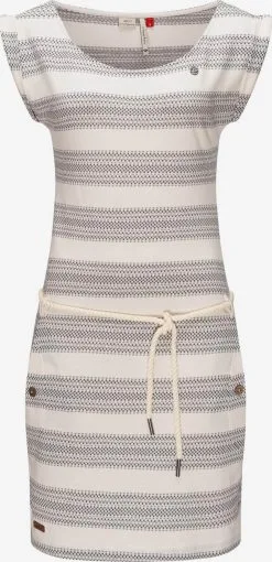 Ragwear Zomerjurken Zomerjurk Dames Grijs / Wit