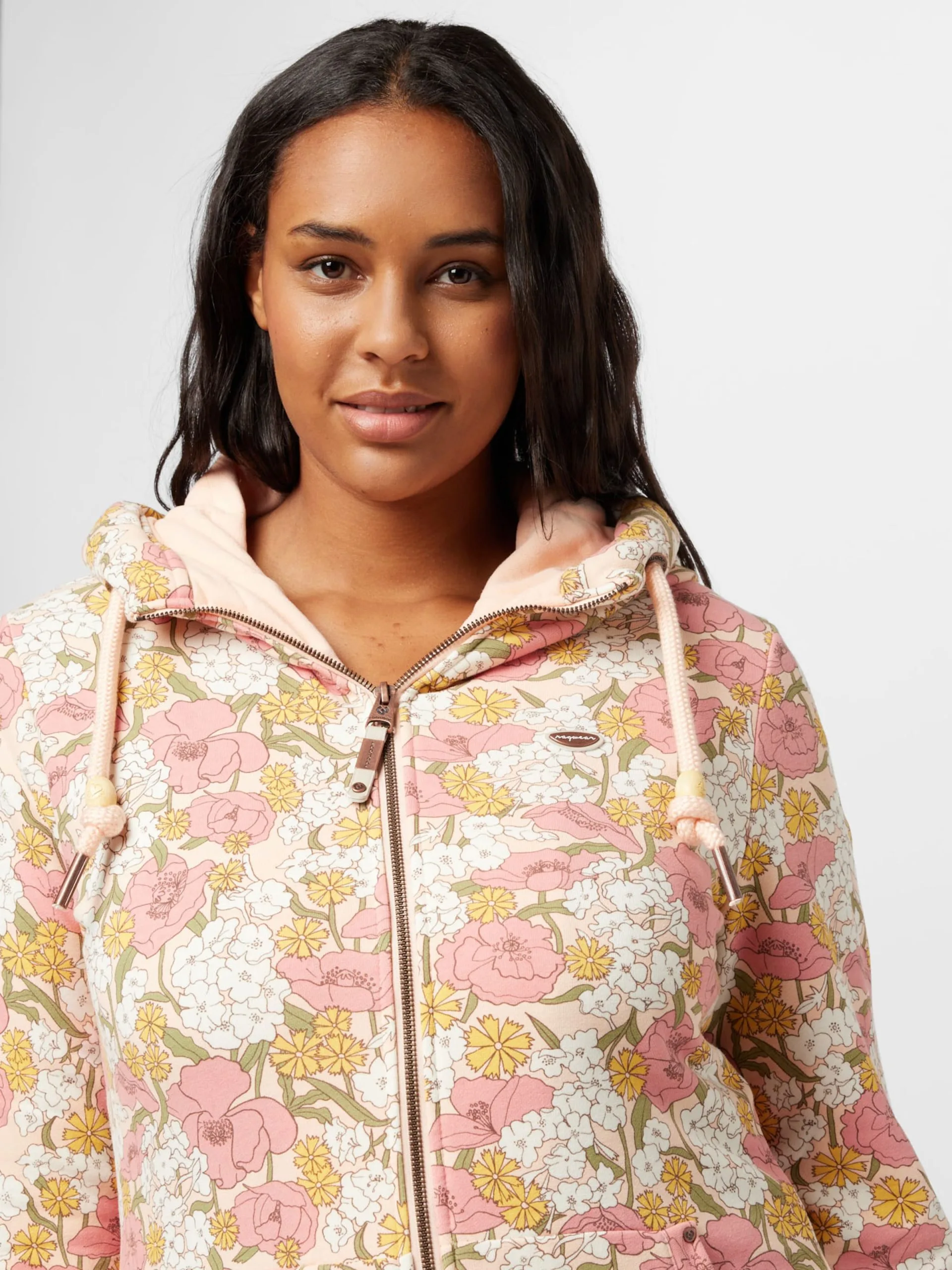 Sweatvesten Sweatvest NESKA Dames Perzik 2 Sweatvesten Sweatvest NESKA Dames Perzik - Image 2