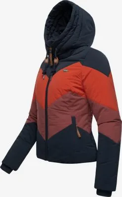Ragwear Outdoor Jassen Functionele Jas Novva Dames Nachtblauw / Bourgogne / Lichtrood -Ragwear Verkoop 9f7ef44ef56dd6ec19ca33f35f76591c