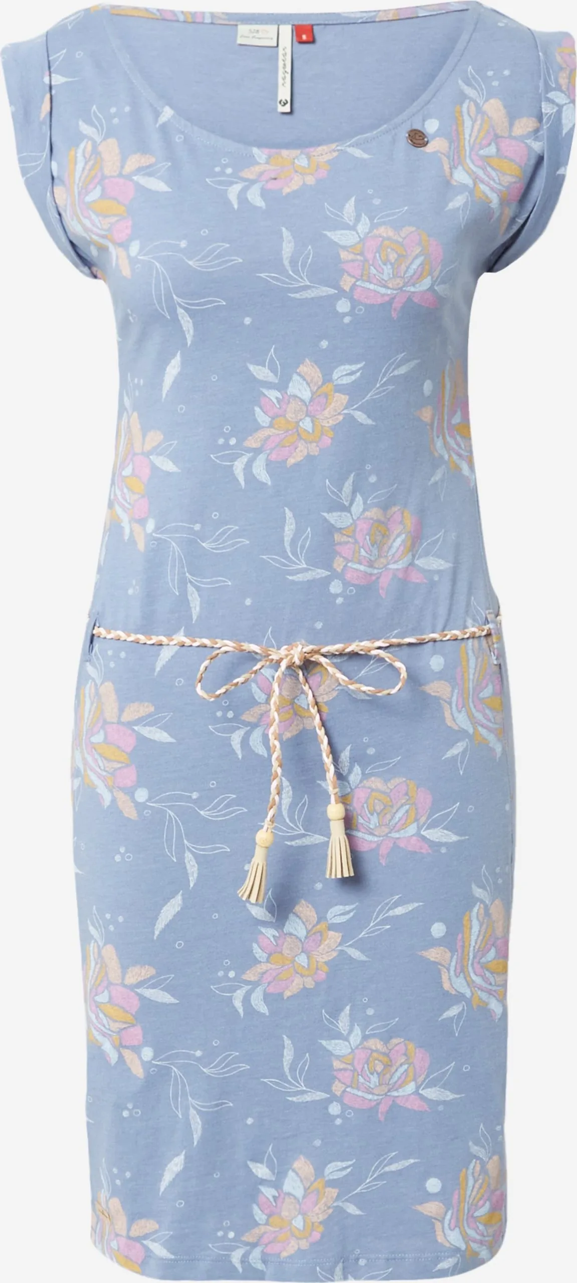 Ragwear Jerseyjurken Jurk TAMMI Dames Smoky Blue / Lichtblauw 1 Ragwear Jerseyjurken Jurk TAMMI Dames Smoky Blue / Lichtblauw