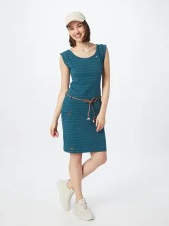 Ragwear Jerseyjurken Jurk Tagg Dames Petrol -Ragwear Verkoop 9fc3474bc7b7dfba197912553245fc55