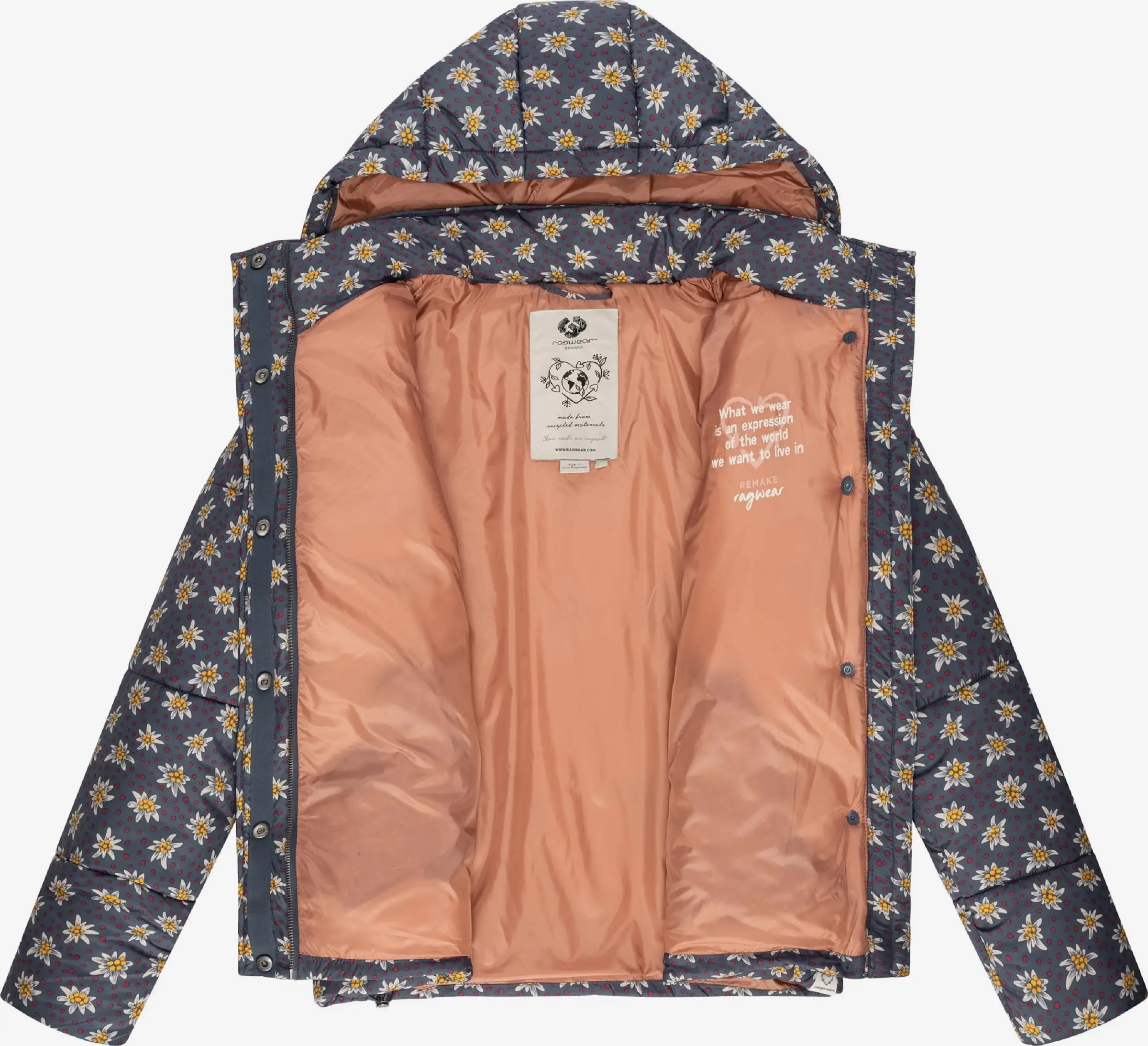 Ragwear Winterjassen Winterjas Dames Duifblauw 6 Ragwear Winterjassen Winterjas Dames Duifblauw - Image 6