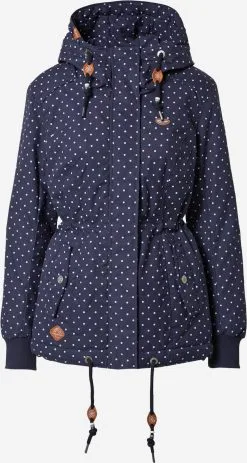 Ragwear Tussenjassen Tussenjas Danka Dames Navy / Lichtblauw