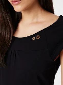 Ragwear Jerseyjurken Jurk Dames Zwart -Ragwear Verkoop a6de66b5fb8446b8e955368d6afe7b68