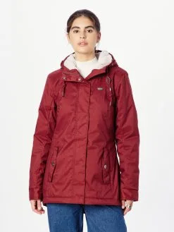 Ragwear Parkas Tussenparka MONADDE Dames Wijnrood -Ragwear Verkoop a77c95a94bdd2b3058598b44248c585b