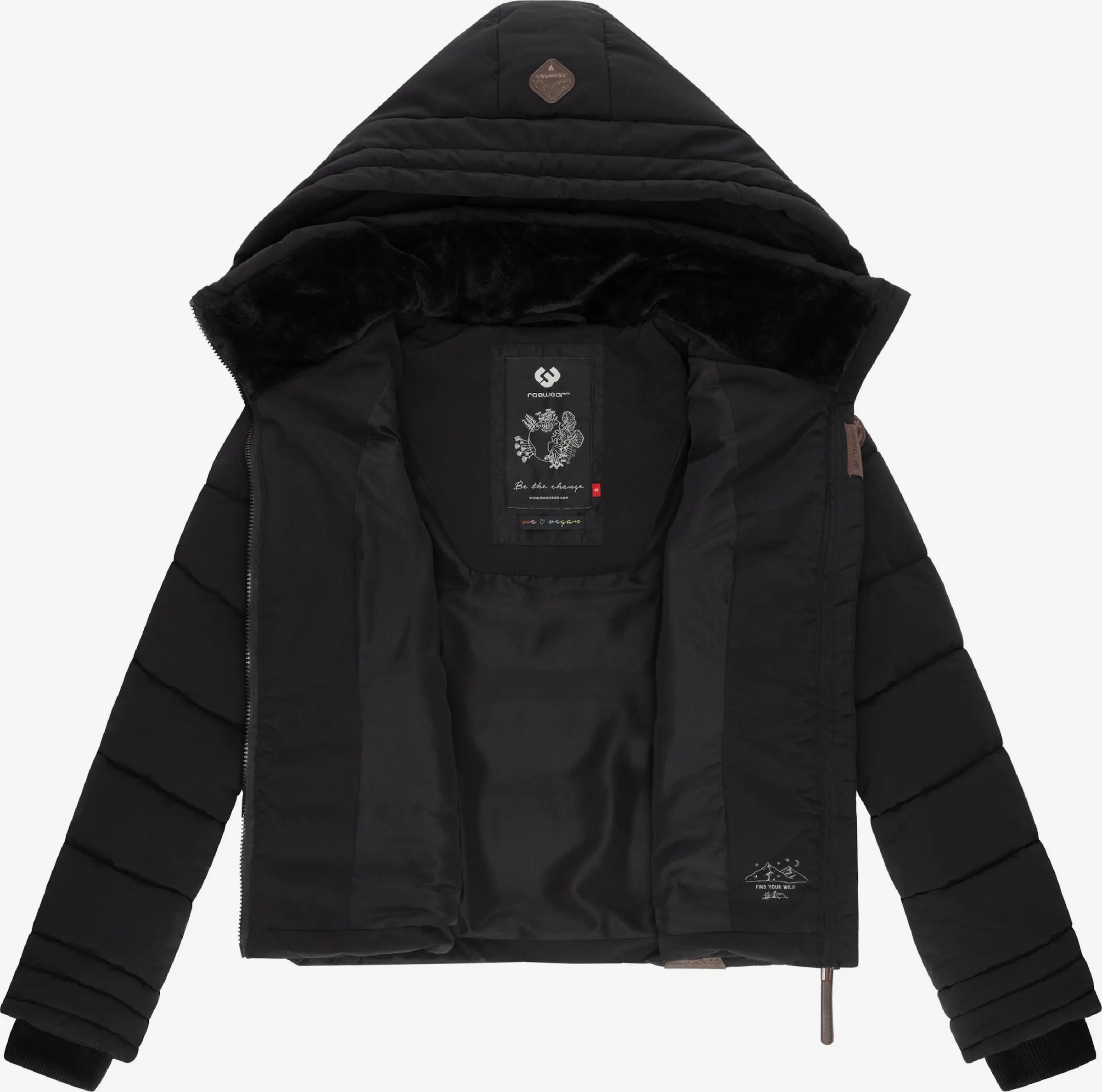 Ragwear Winterjassen Winterjas Novva Dames Zwart 5 Ragwear Winterjassen Winterjas Novva Dames Zwart - Image 5