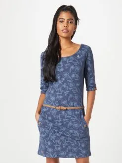 Ragwear Jerseyjurken Jurk TANYA Dames Navy / Smoky Blue -Ragwear Verkoop acc713e087aa227bcb5213ed376cbf0d