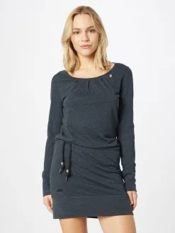 Ragwear Jerseyjurken Jurk ALEXA Dames Donkerblauw -Ragwear Verkoop adec01a29d167ec425a3b744e875797d