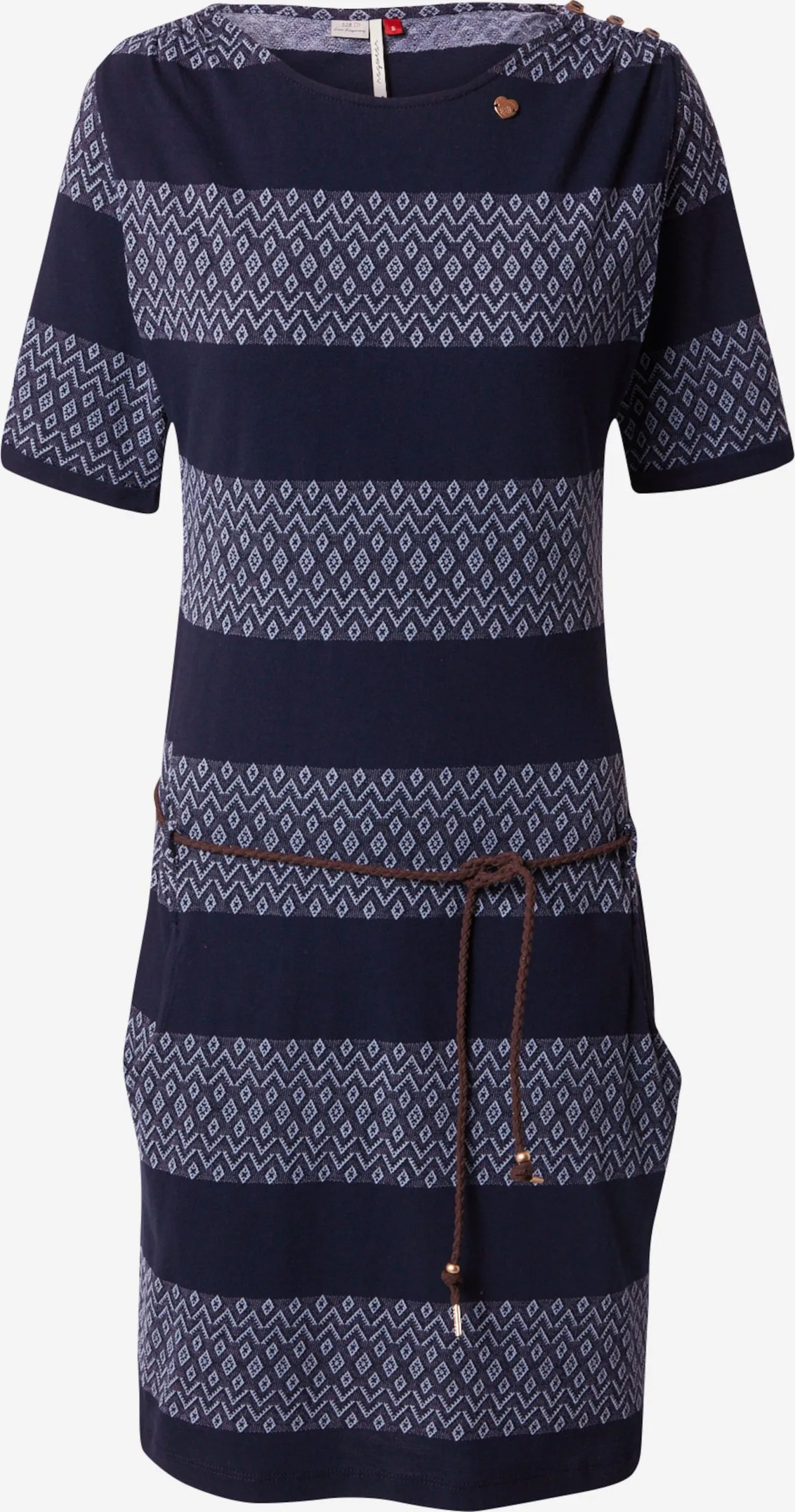 Ragwear Jerseyjurken Jurk CHEGO Dames Marine / Navy / Lichtblauw 1 Ragwear Jerseyjurken Jurk CHEGO Dames Marine / Navy / Lichtblauw