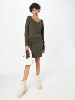 Ragwear Jerseyjurken Jurk PENELOPE Dames Olijfgroen -Ragwear Verkoop b2ec7752f45a9d8b2d3f55282a98f120