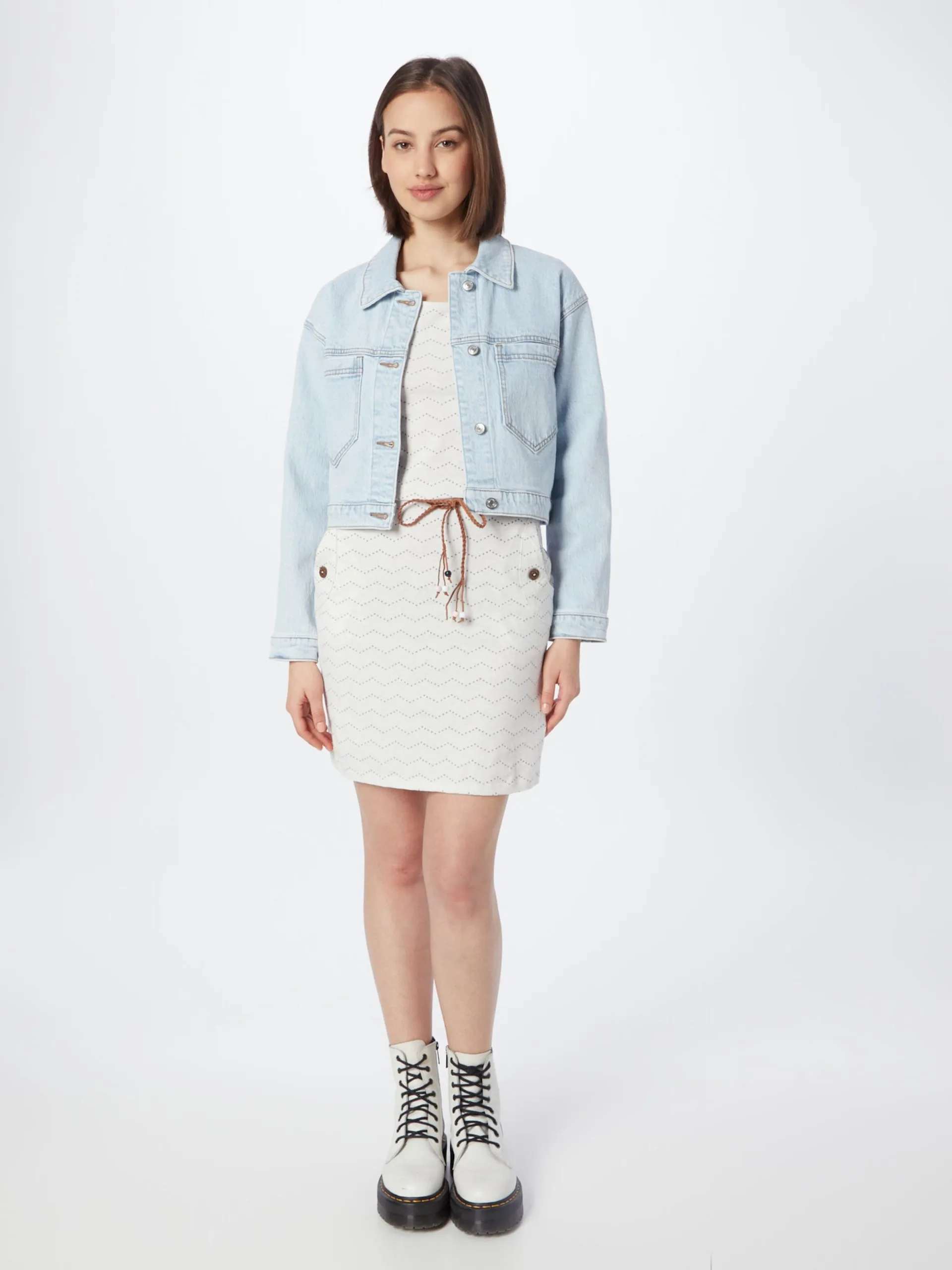 Ragwear Jerseyjurken Jurk TAGG Dames Wit 5 Ragwear Jerseyjurken Jurk TAGG Dames Wit - Image 5