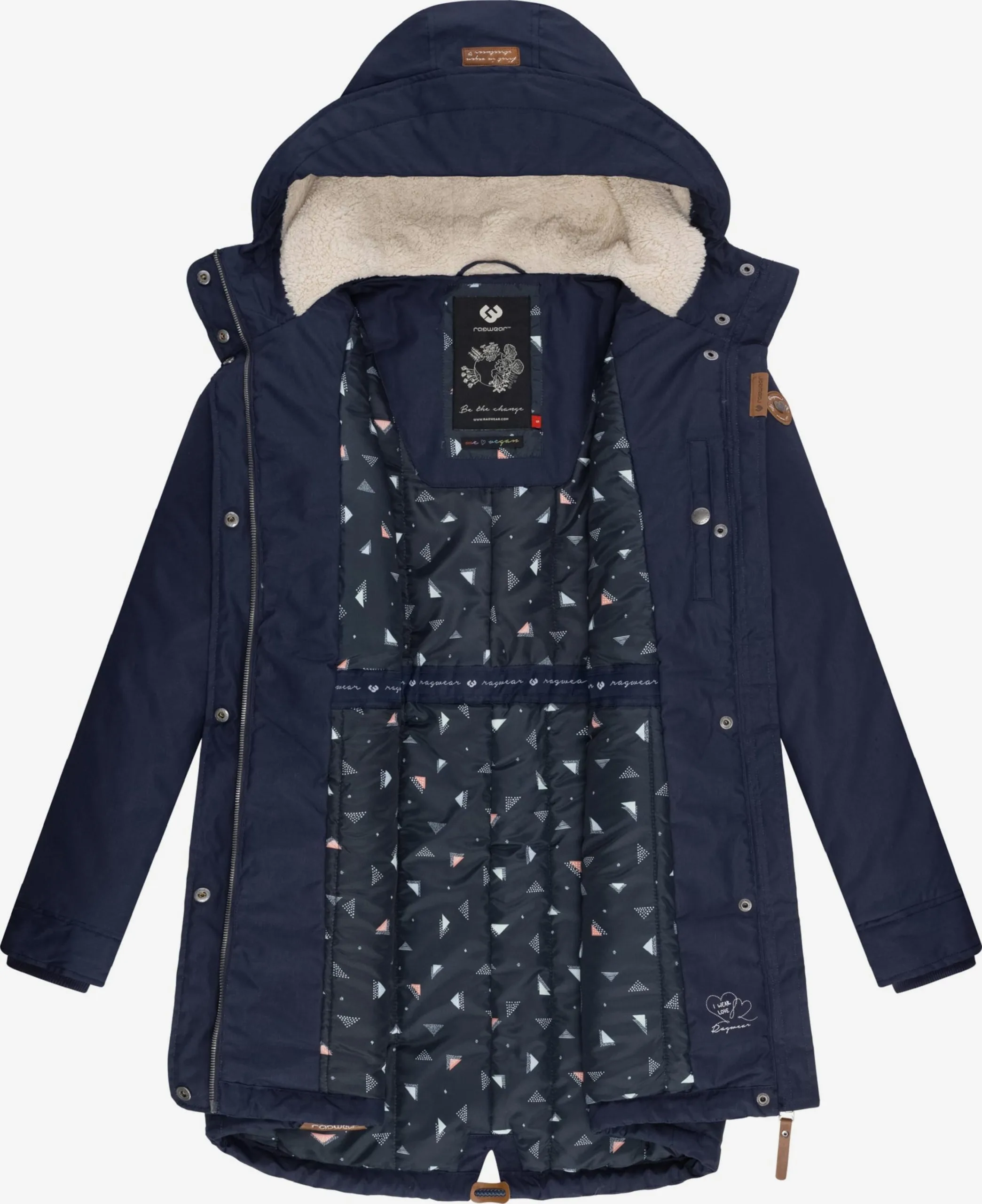 Ragwear Parkas Tussenparka Elba Dames Navy 4 Ragwear Parkas Tussenparka Elba Dames Navy - Image 4