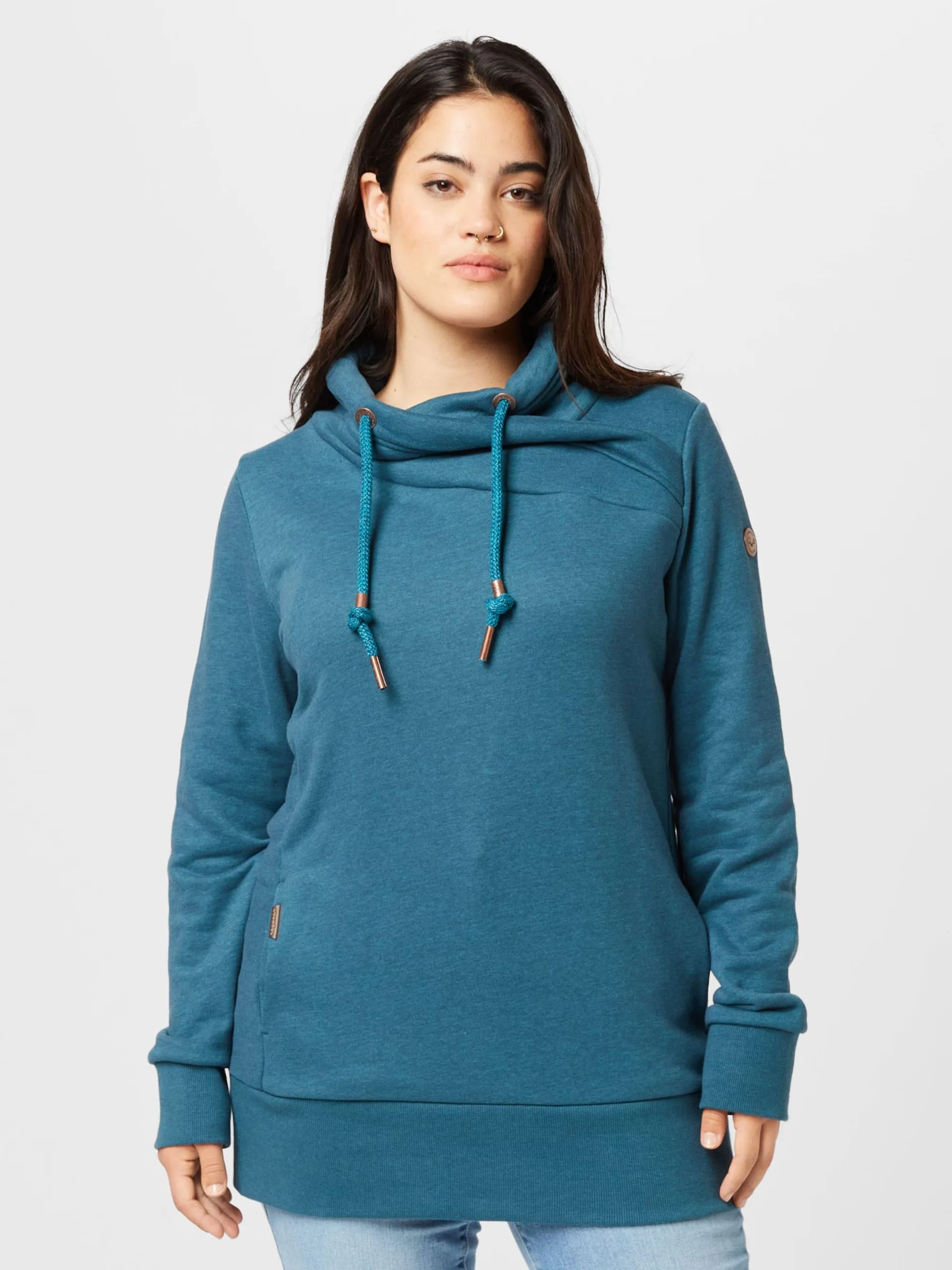 Sweatshirts Sweatshirt NESKA Dames Petrol 3 Sweatshirts Sweatshirt NESKA Dames Petrol - Image 3