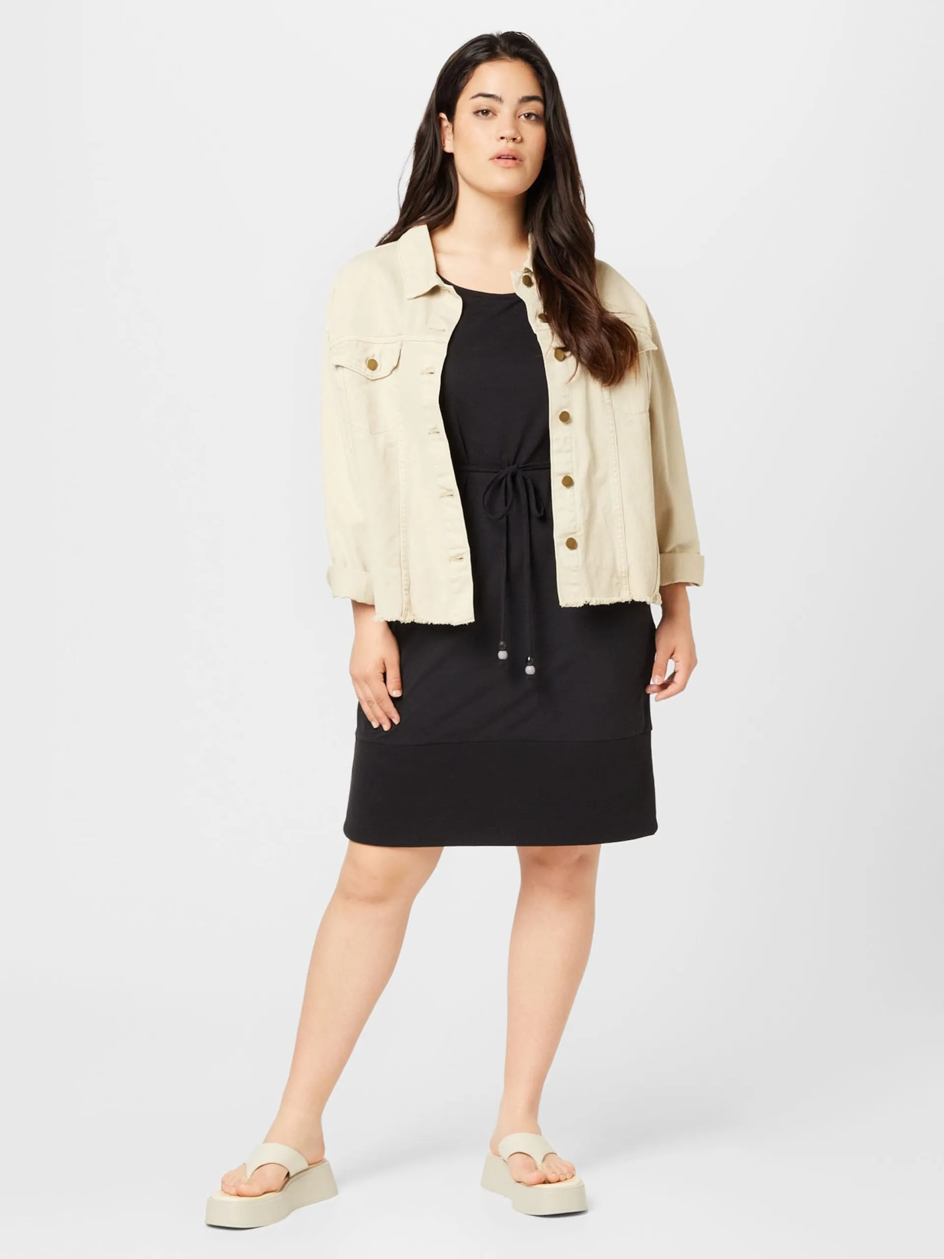 Jerseyjurken Jurk SOCHO Dames Zwart 5 Jerseyjurken Jurk SOCHO Dames Zwart - Image 5