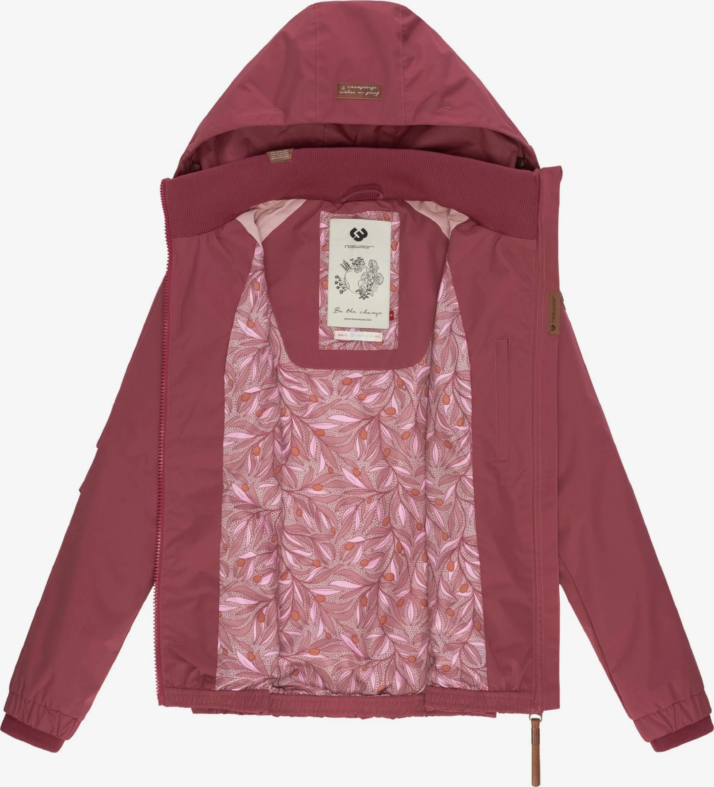 Ragwear Tussenjassen Tussenjas Dizzie Dames Pink 5 Ragwear Tussenjassen Tussenjas Dizzie Dames Pink - Image 5