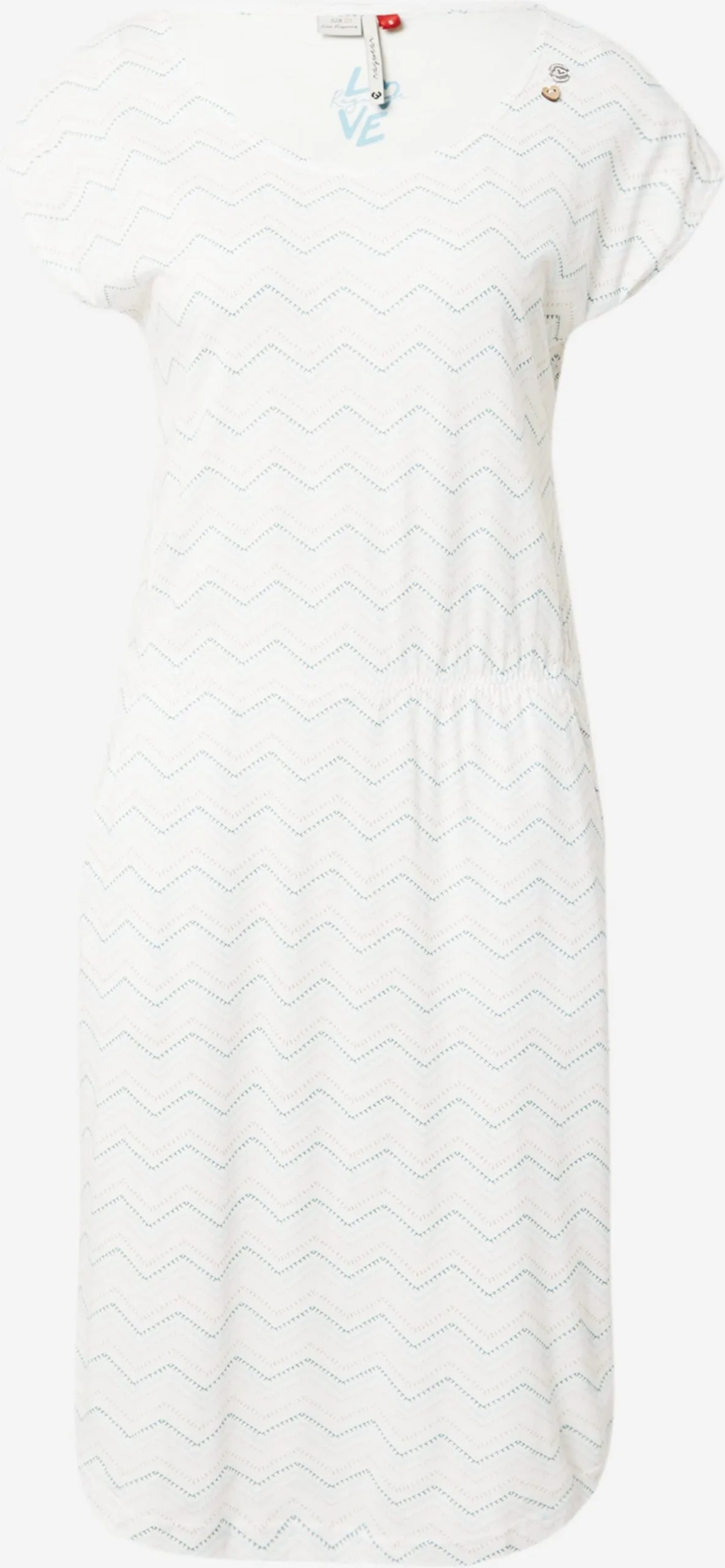 Ragwear Jerseyjurken Jurk LILITHE Dames Wit 1 Ragwear Jerseyjurken Jurk LILITHE Dames Wit