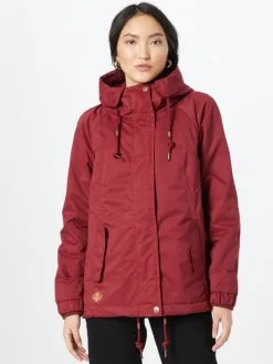 Ragwear Tussenjassen Tussenjas Dames Wijnrood -Ragwear Verkoop be418b667202bae93f0c145a53fe8000