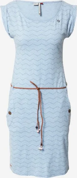 Ragwear Jerseyjurken Jurk TAGG Dames Blauw / Lichtblauw