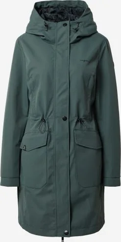 Ragwear Parkas Tussenparka Dames Donkergroen