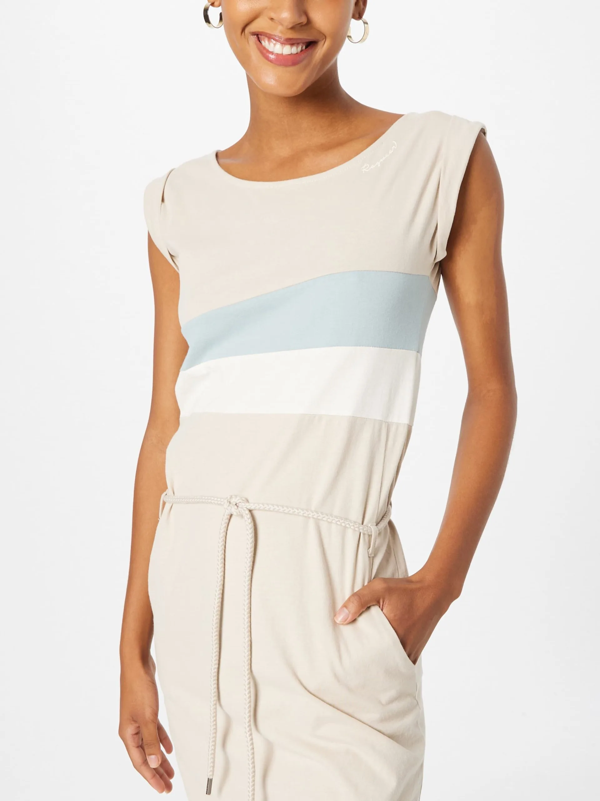 Ragwear Jerseyjurken Jurk TARAYA Dames Taupe 2 Ragwear Jerseyjurken Jurk TARAYA Dames Taupe - Image 2