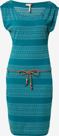 Ragwear Jerseyjurken Jurk CHEGO Dames Lichtblauw / Donkerblauw