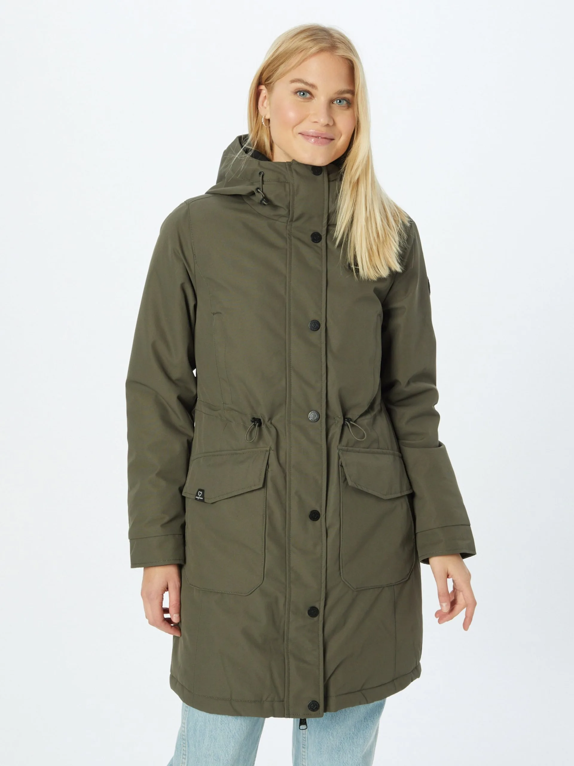 Ragwear Parkas Tussenparka Reloved Remake Dames Olijfgroen 3 Ragwear Parkas Tussenparka Reloved Remake Dames Olijfgroen - Image 3