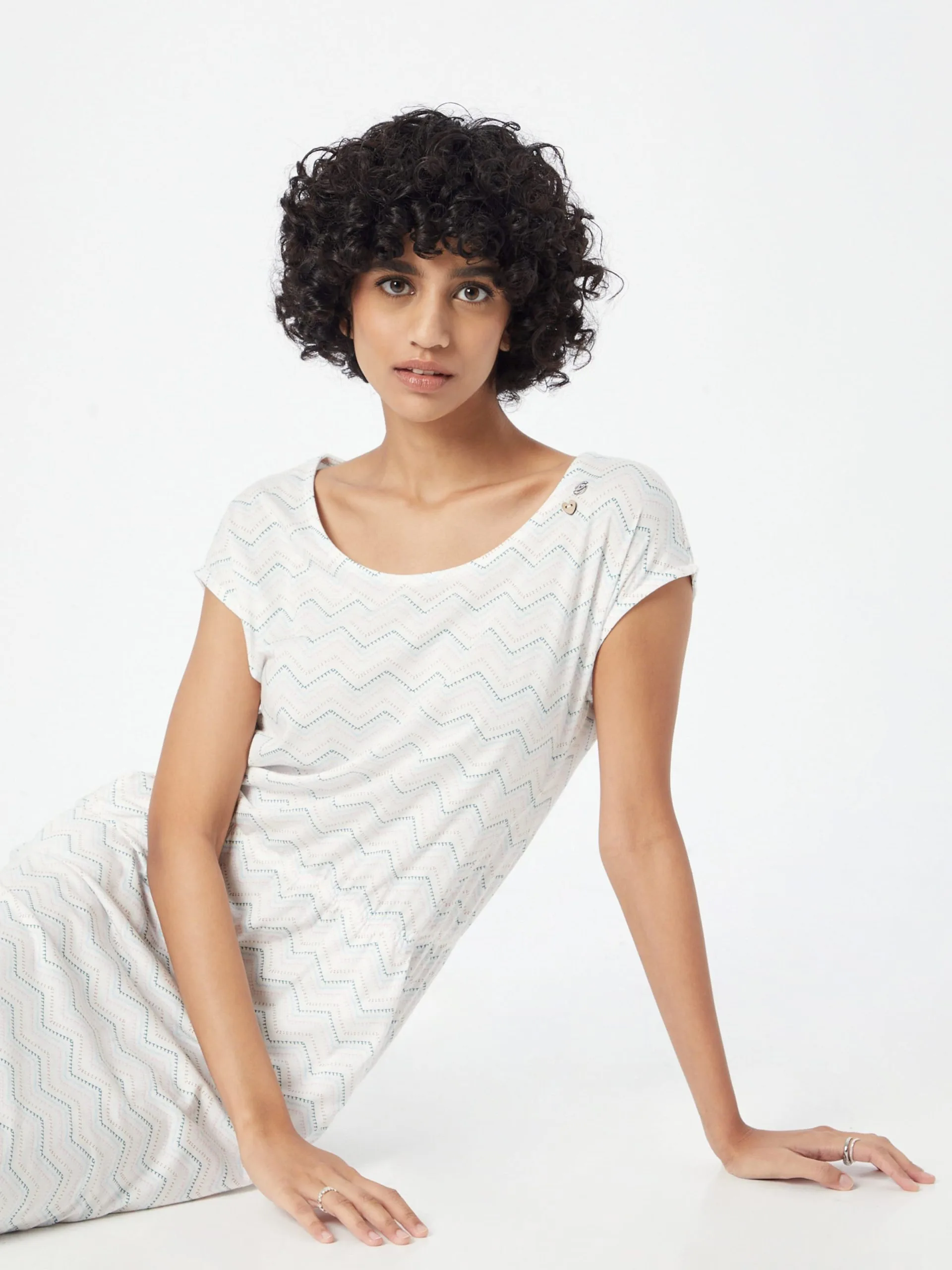 Ragwear Jerseyjurken Jurk LILITHE Dames Wit 2 Ragwear Jerseyjurken Jurk LILITHE Dames Wit - Image 2