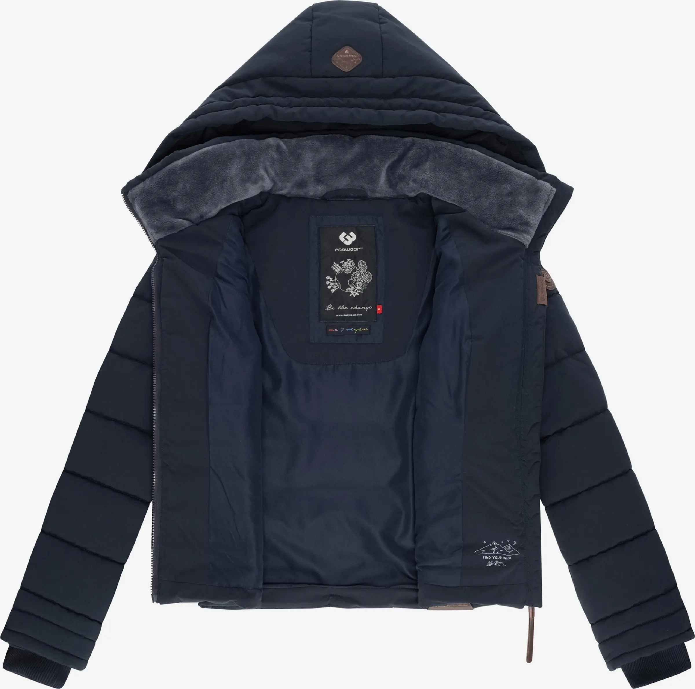 Ragwear Winterjassen Winterjas Novva Dames Navy 5 Ragwear Winterjassen Winterjas Novva Dames Navy - Image 5