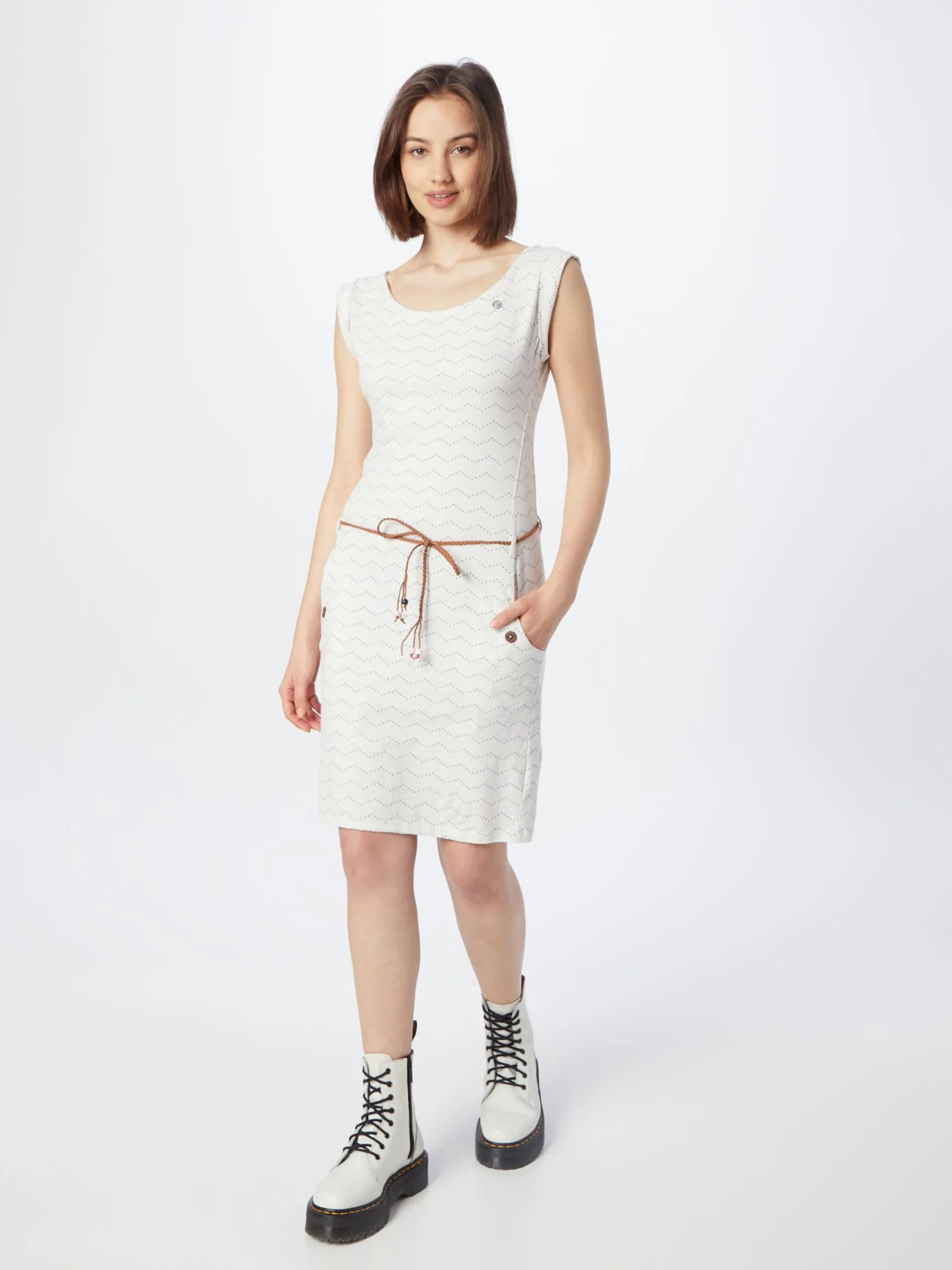 Ragwear Jerseyjurken Jurk TAGG Dames Wit 3 Ragwear Jerseyjurken Jurk TAGG Dames Wit - Image 3