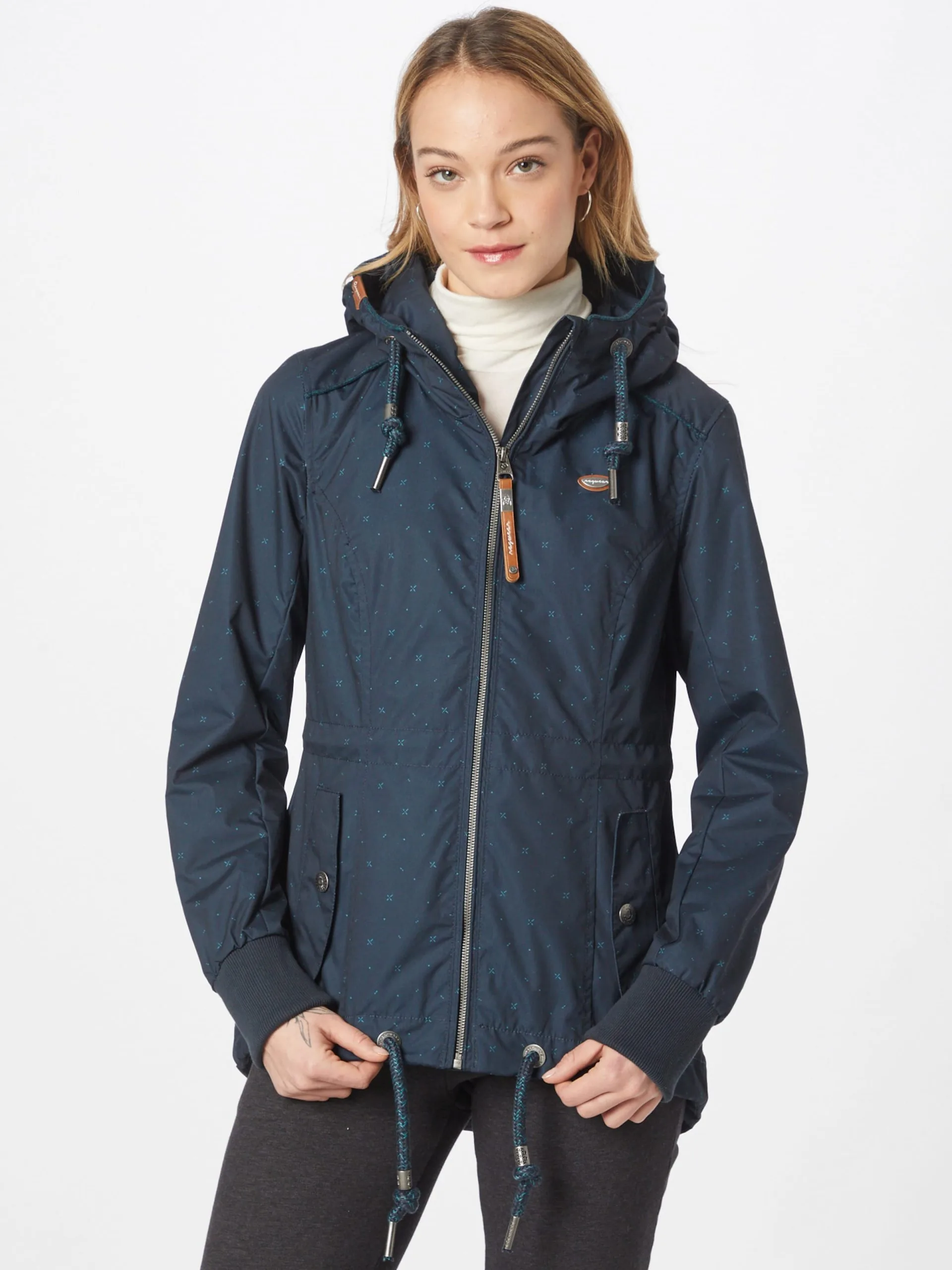 Ragwear Tussenjassen Tussenjas DANKA Dames Navy / Lichtblauw 3 Ragwear Tussenjassen Tussenjas DANKA Dames Navy / Lichtblauw - Image 3