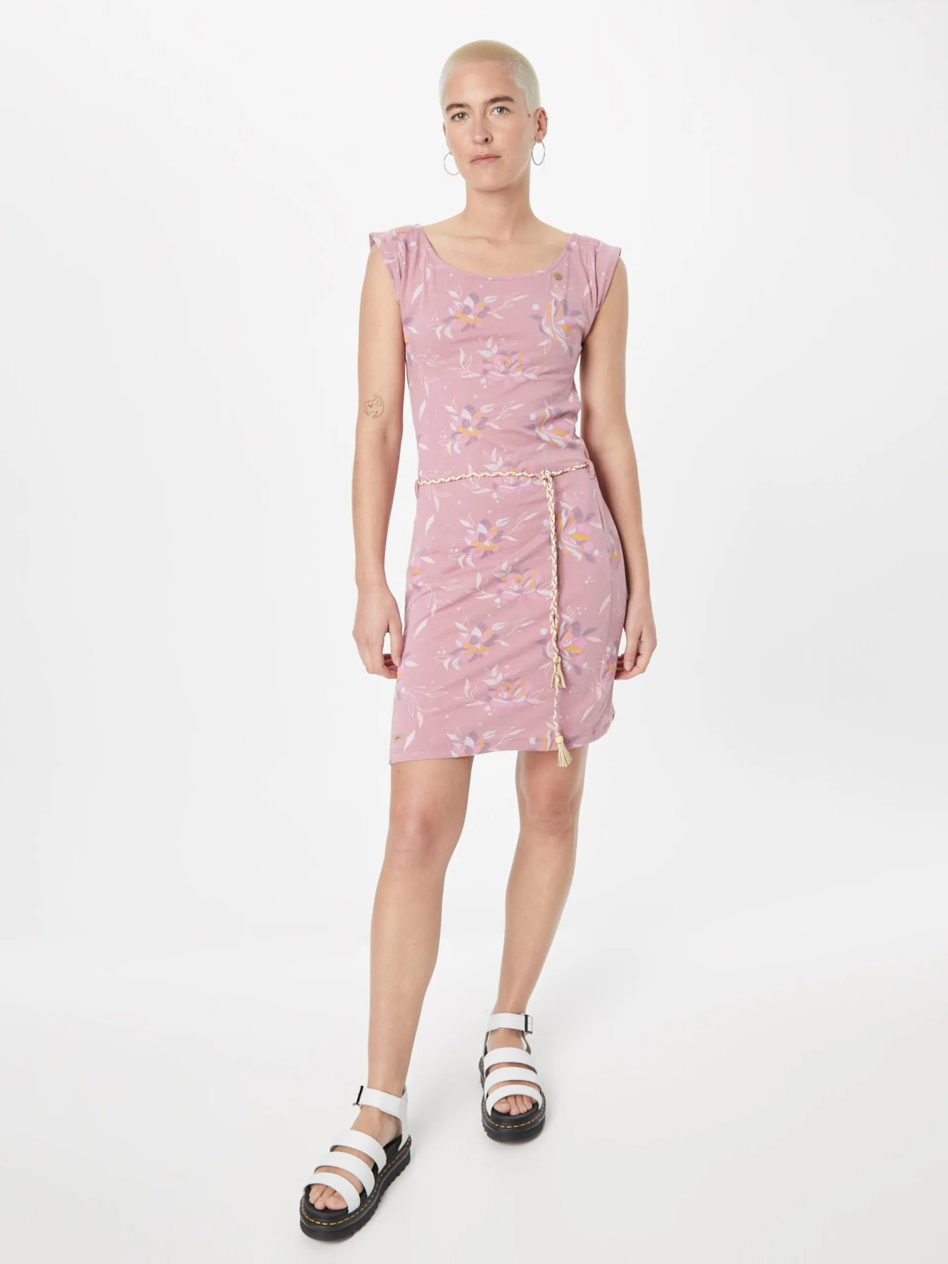 Ragwear Jerseyjurken Jurk TAMMI Dames Rosa 3 Ragwear Jerseyjurken Jurk TAMMI Dames Rosa - Image 3