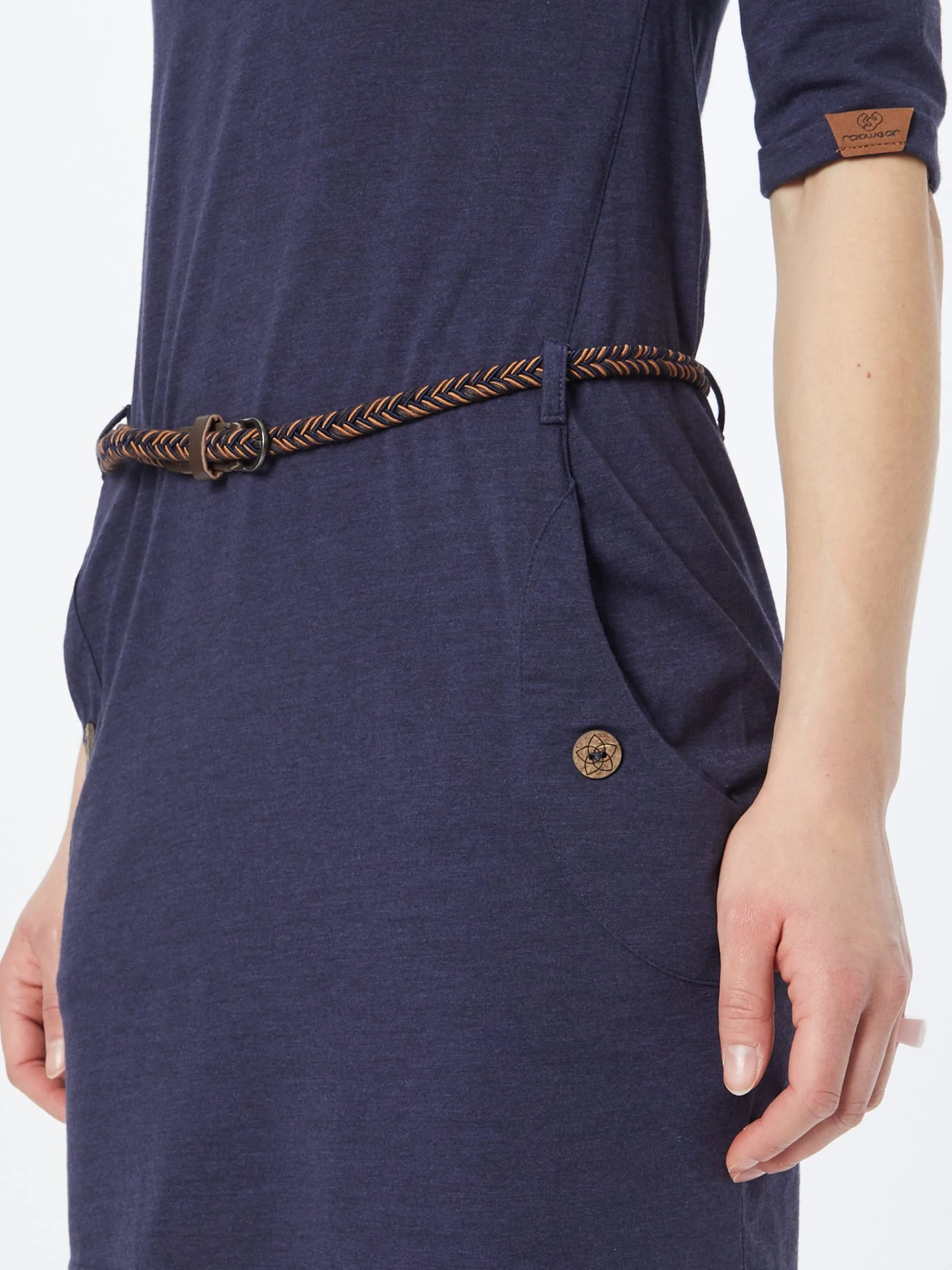 Ragwear Jerseyjurken Jurk TANYA Dames Navy 2 Ragwear Jerseyjurken Jurk TANYA Dames Navy - Image 2