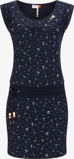 Ragwear Zomerjurken Zomerjurk Penelope Dames Nachtblauw