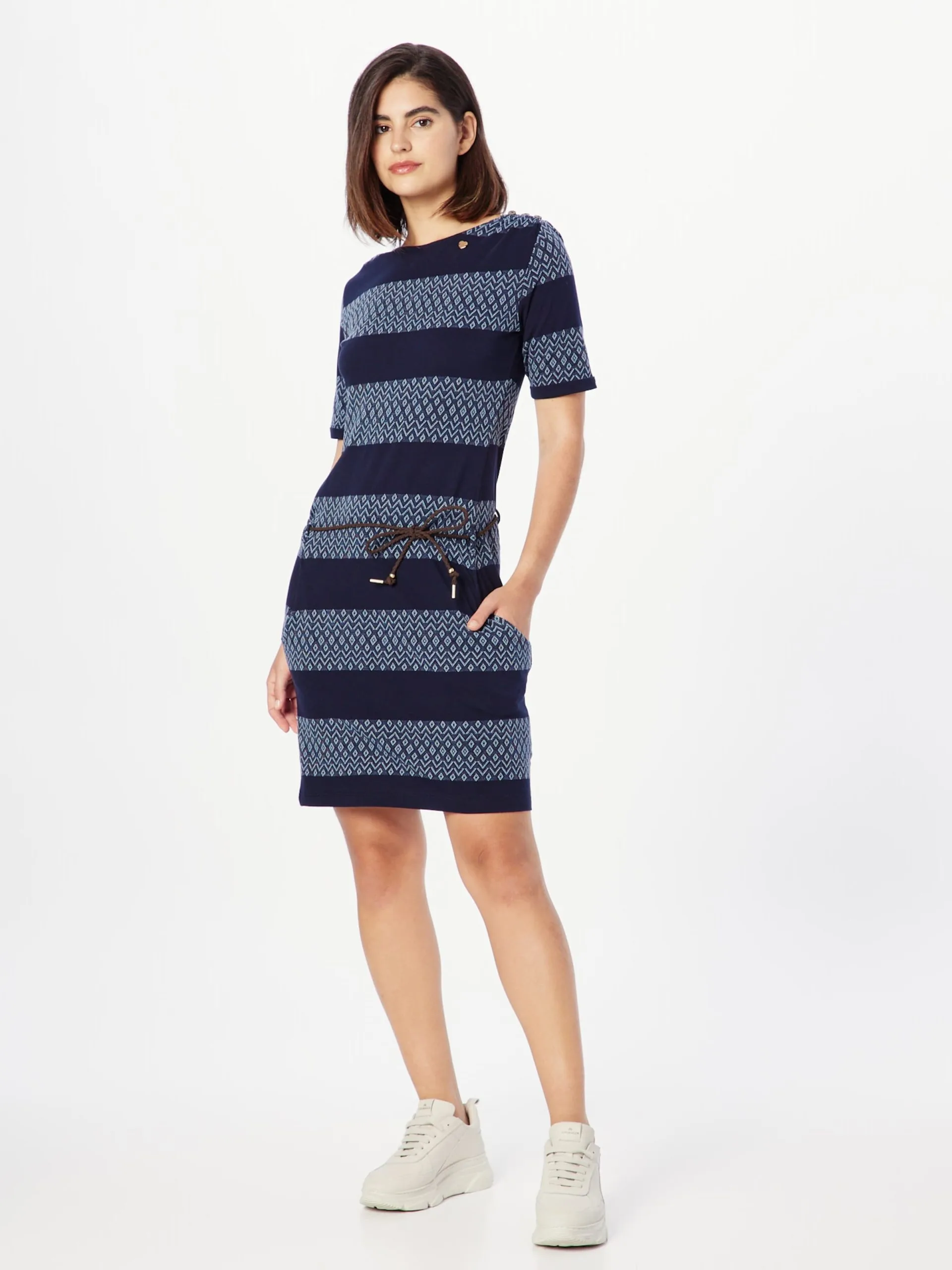 Ragwear Jerseyjurken Jurk CHEGO Dames Marine / Navy / Lichtblauw 3 Ragwear Jerseyjurken Jurk CHEGO Dames Marine / Navy / Lichtblauw - Image 3