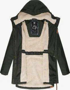 Ragwear Parkas Winterparka Elsie Dames Donkergroen -Ragwear Verkoop f0739fac0a5bada6530a2f9221053914