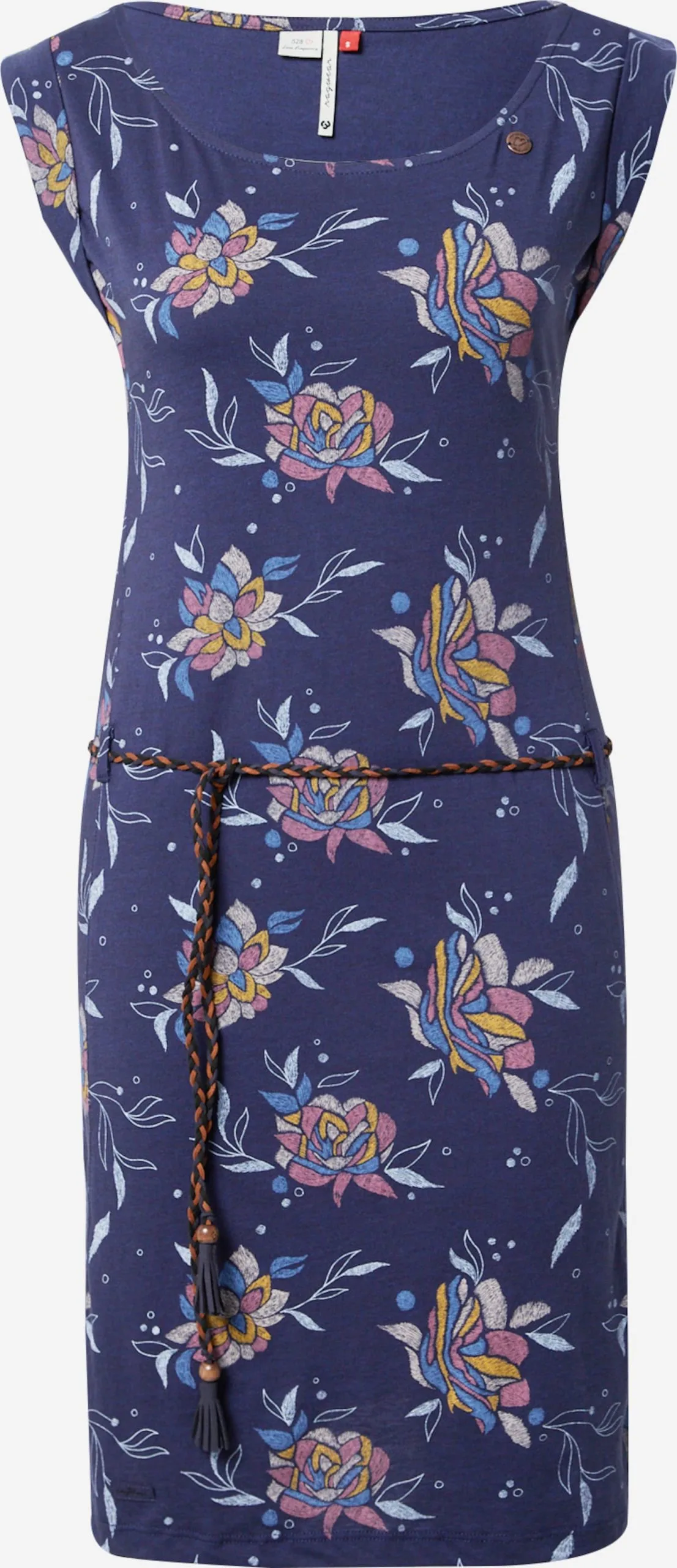 Ragwear Jerseyjurken Jurk Dames Blauw / Navy 1 Ragwear Jerseyjurken Jurk Dames Blauw / Navy