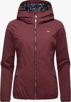 Ragwear Outdoor Jassen Functionele Jas Dizzie Dames Wijnrood