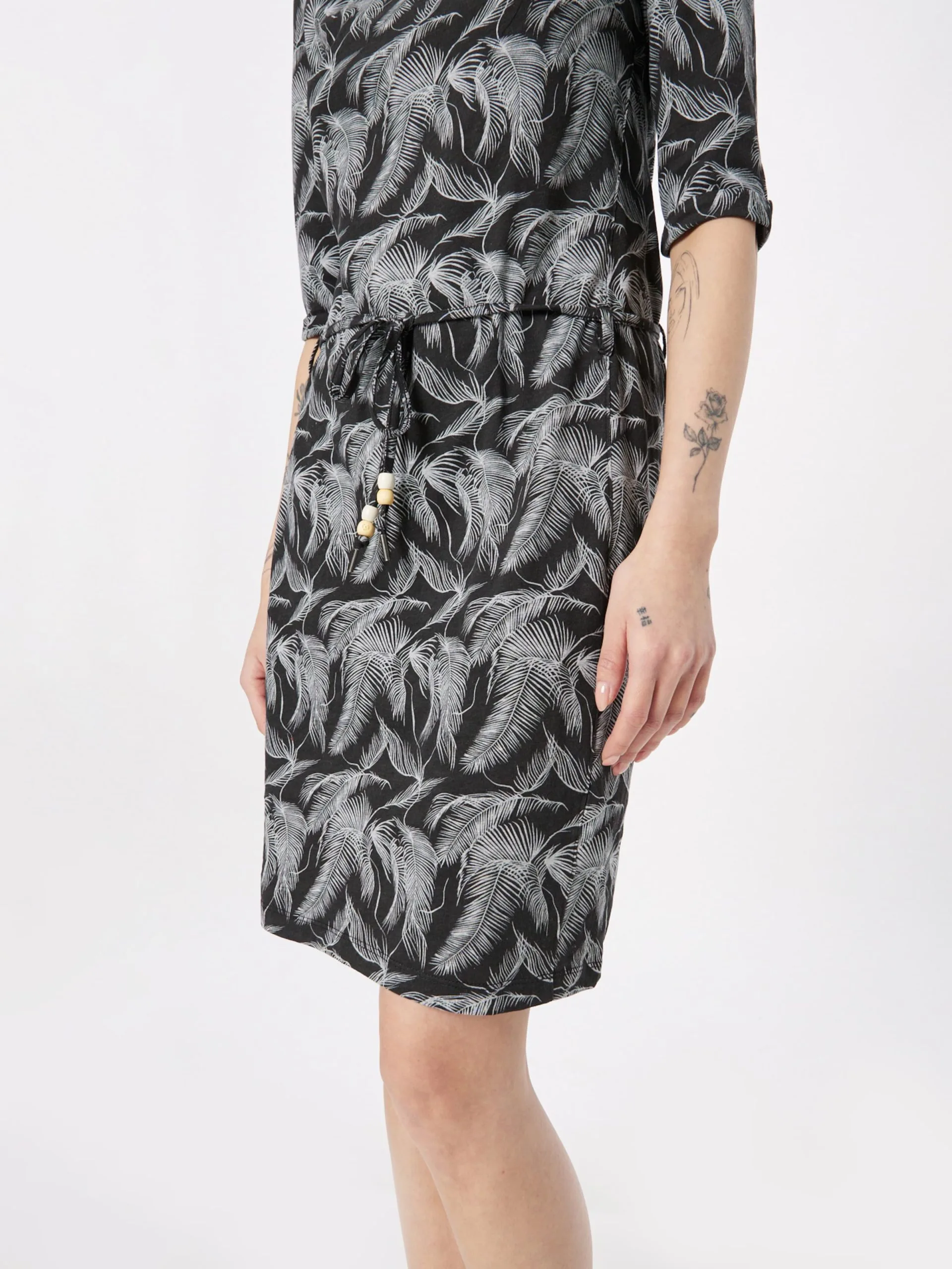 Ragwear Jerseyjurken Jurk TAMMI Dames Zwart 2 Ragwear Jerseyjurken Jurk TAMMI Dames Zwart - Image 2