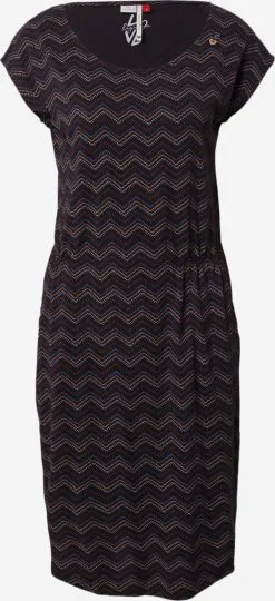 Ragwear Jerseyjurken Jurk LILITHE Dames Zwart