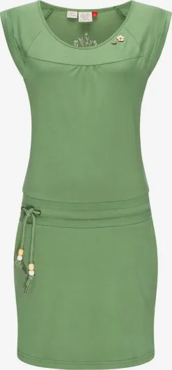 Ragwear Zomerjurken Zomerjurk Penelope Dames Grasgroen