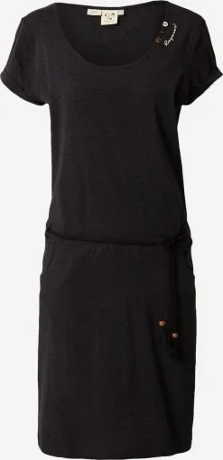 Ragwear Jerseyjurken Jurk MONTANA Dames Antraciet