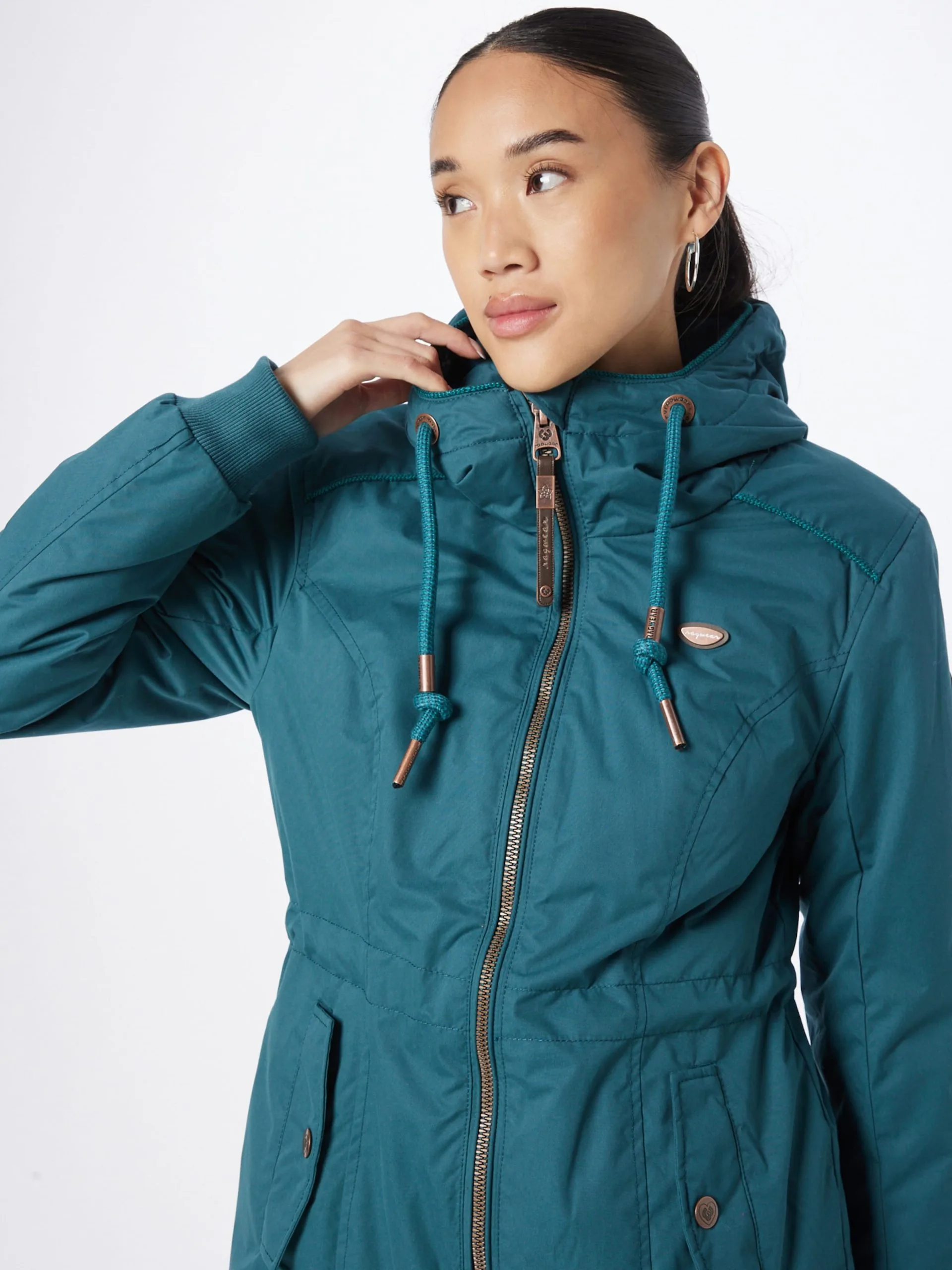 Ragwear Parkas Tussenparka DANKA Dames Jade Groen 2 Ragwear Parkas Tussenparka DANKA Dames Jade Groen - Image 2